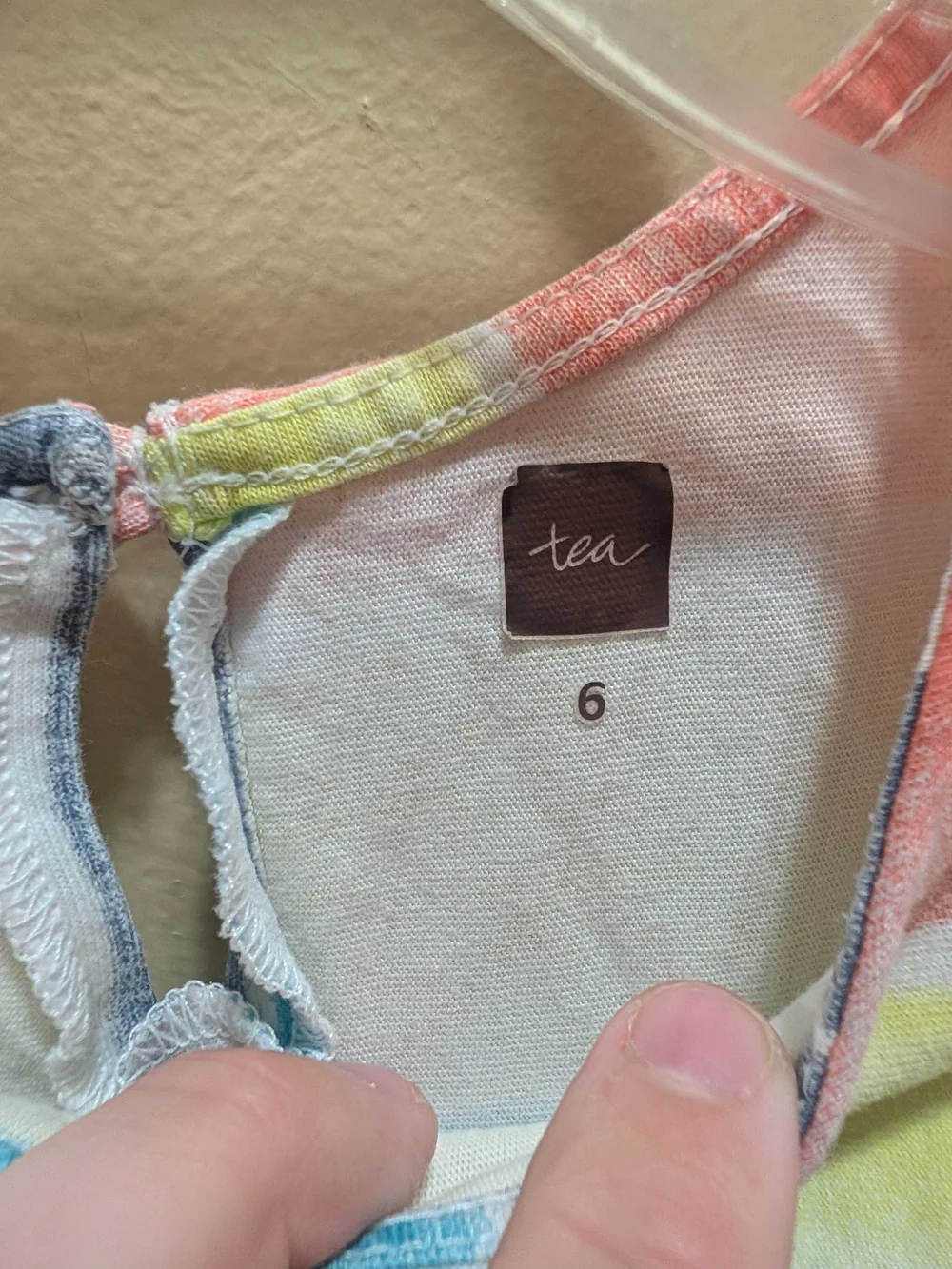 Tea Collection Multi-Color Striped Casual Dress Size 6